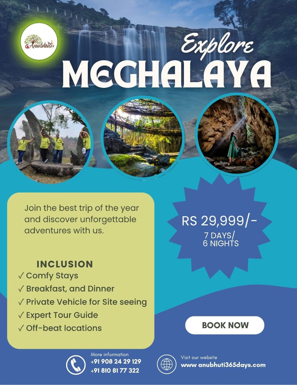 Mystic Meghalaya with Anubhuti365days!